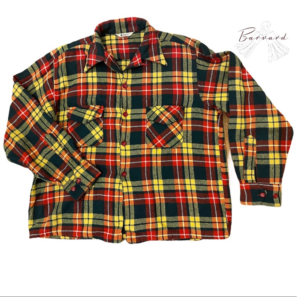 Vintage plaid flannel shirt